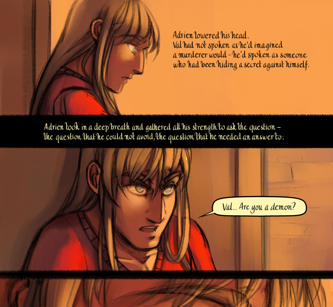 The Gifts of Darkness - Episode 16, Page 28: Chapter 16: Through the door
