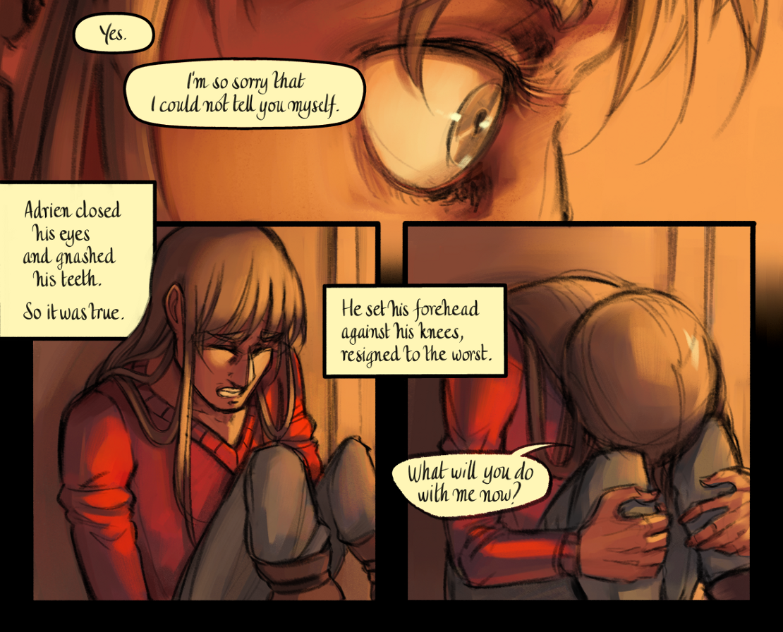 The Gifts of Darkness - Episode 16, Page 28: Chapter 16: Through the door