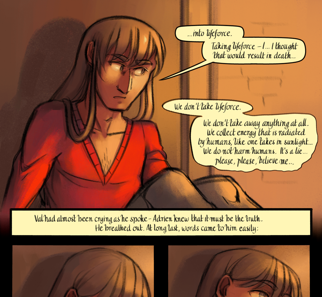 The Gifts of Darkness - Episode 16, Page 30: Chapter 16: Through the door