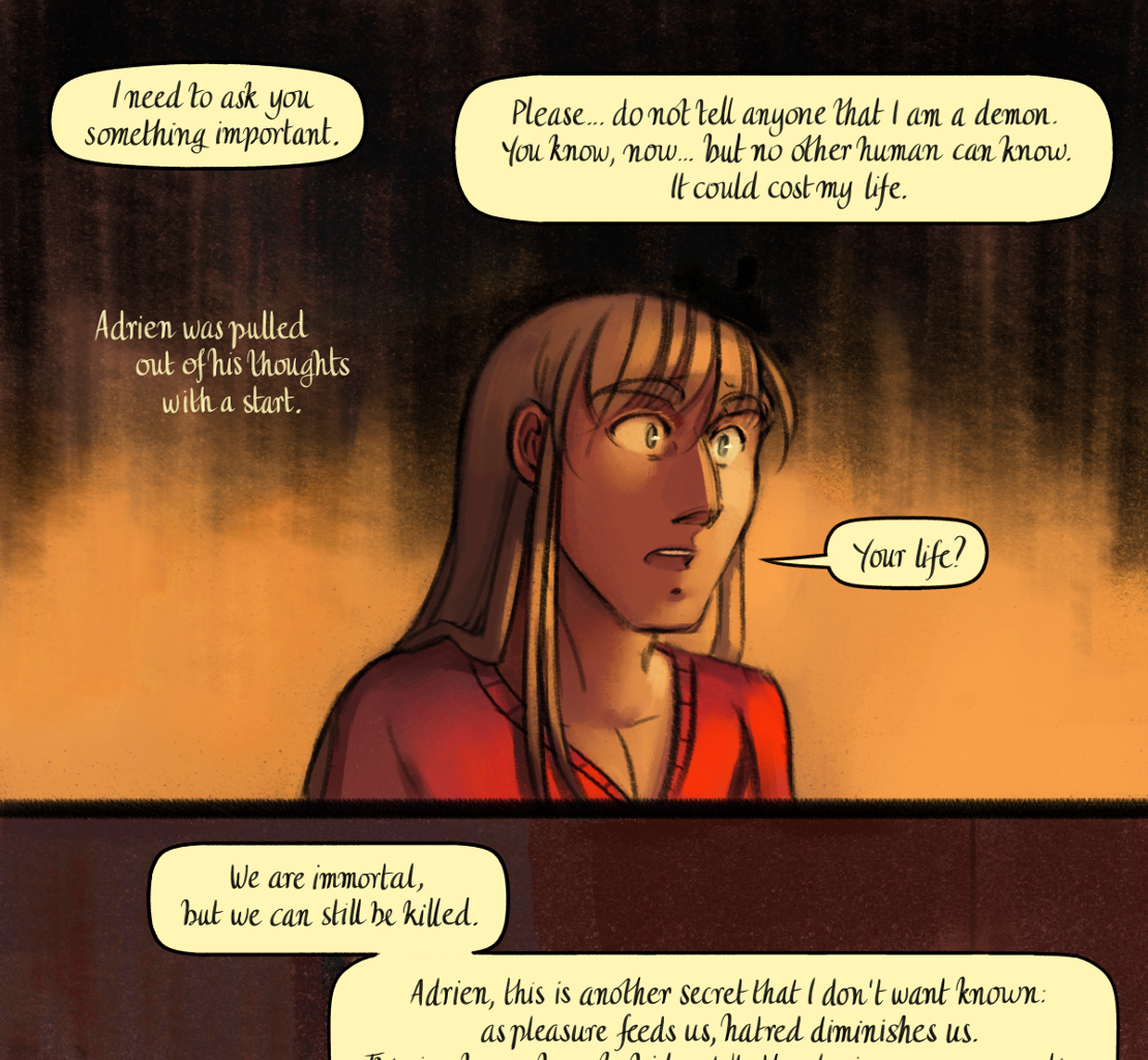 The Gifts of Darkness - Episode 16, Page 32: Chapter 16: Through the door