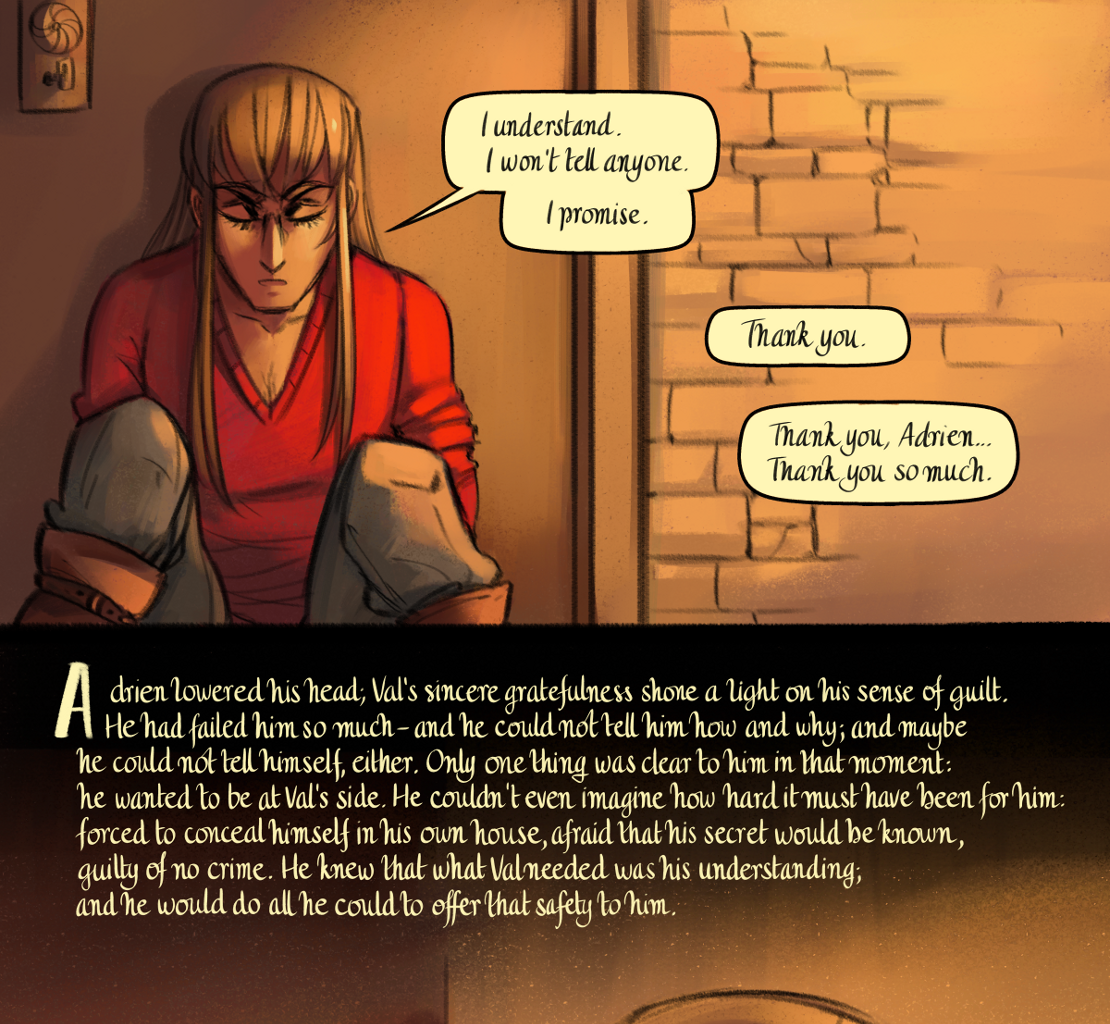 The Gifts of Darkness - Episode 16, Page 33: Chapter 16: Through the door