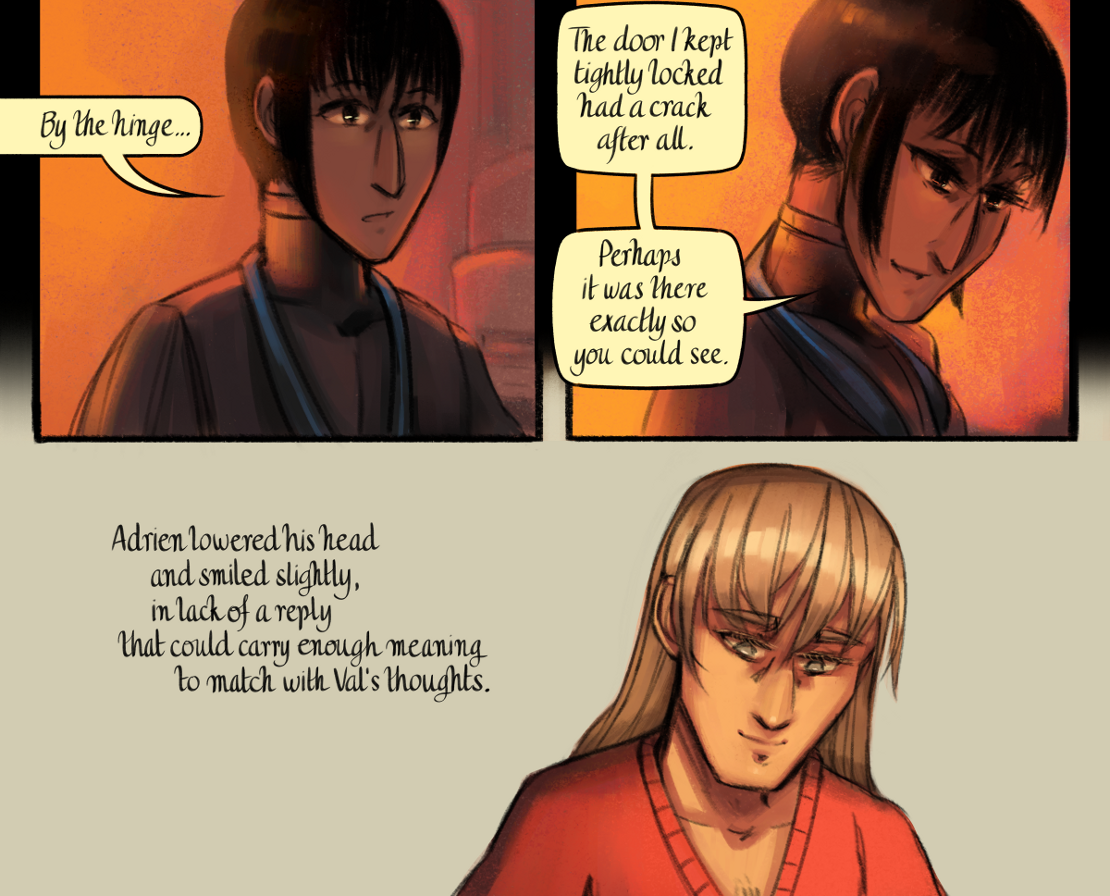 The Gifts of Darkness - Episode 16, Page 36: Chapter 16: Through the door