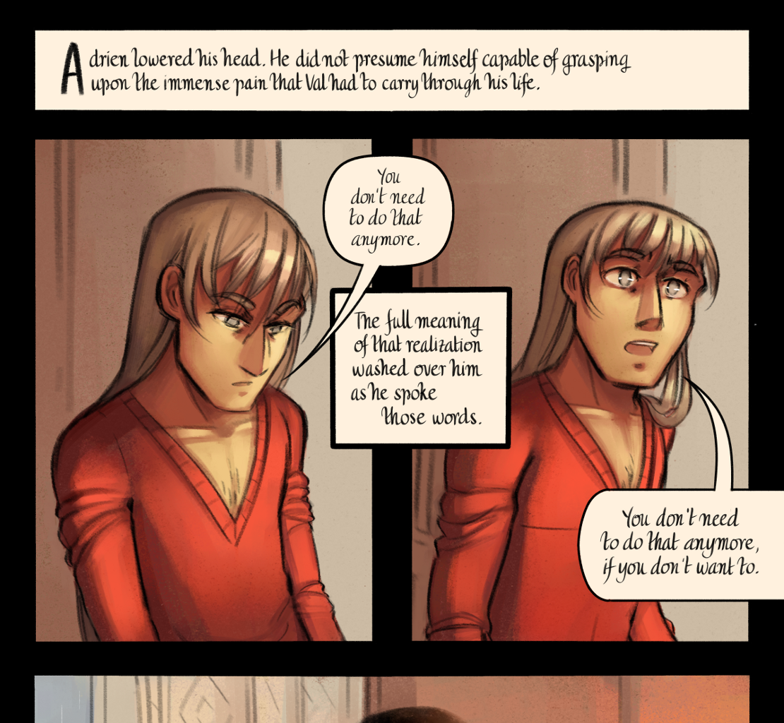 The Gifts of Darkness - Episode 16, Page 40: Chapter 16: Through the door