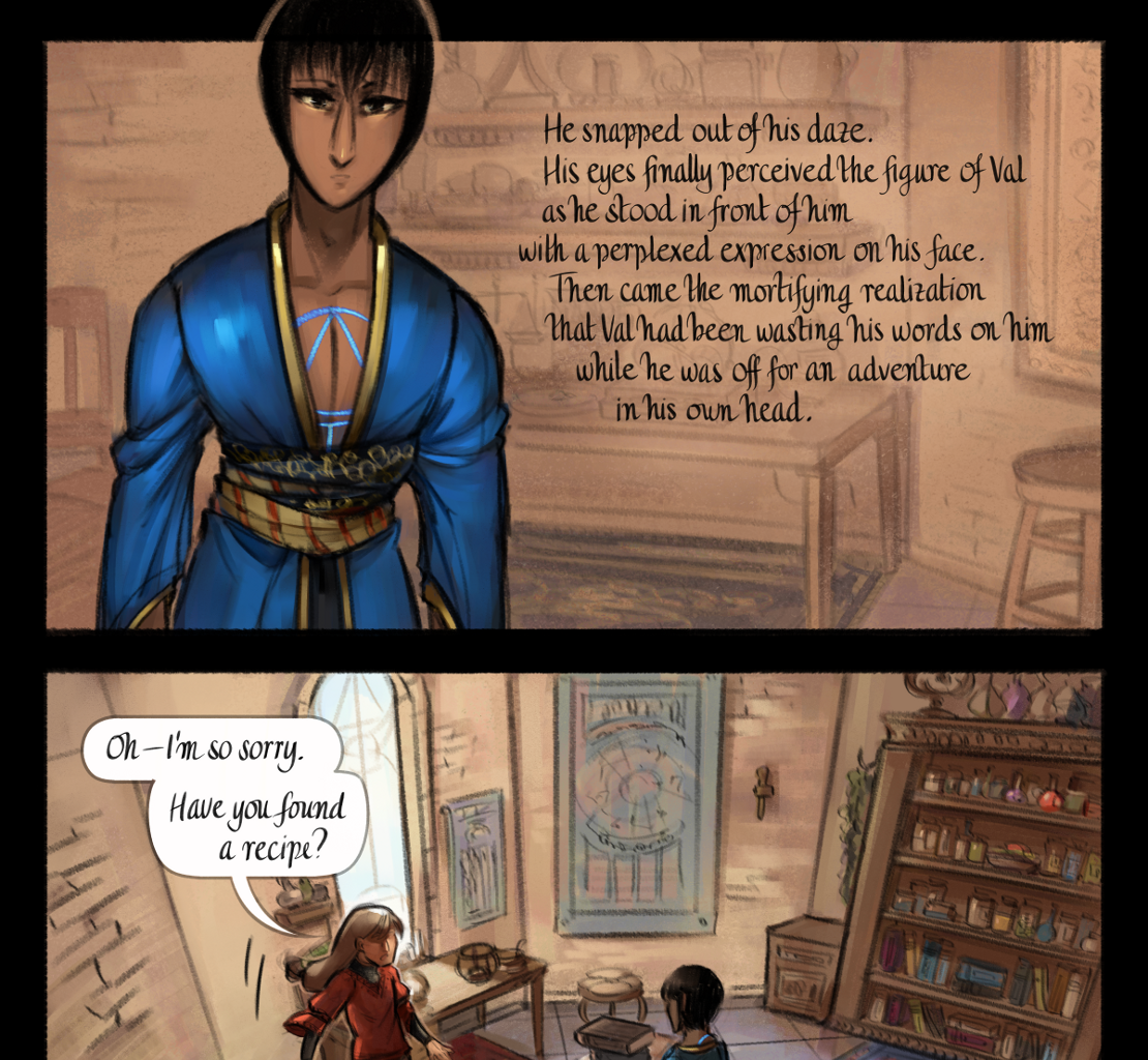 The Gifts of Darkness - Episode 17, Page 5: Chapter 17: Redrawing