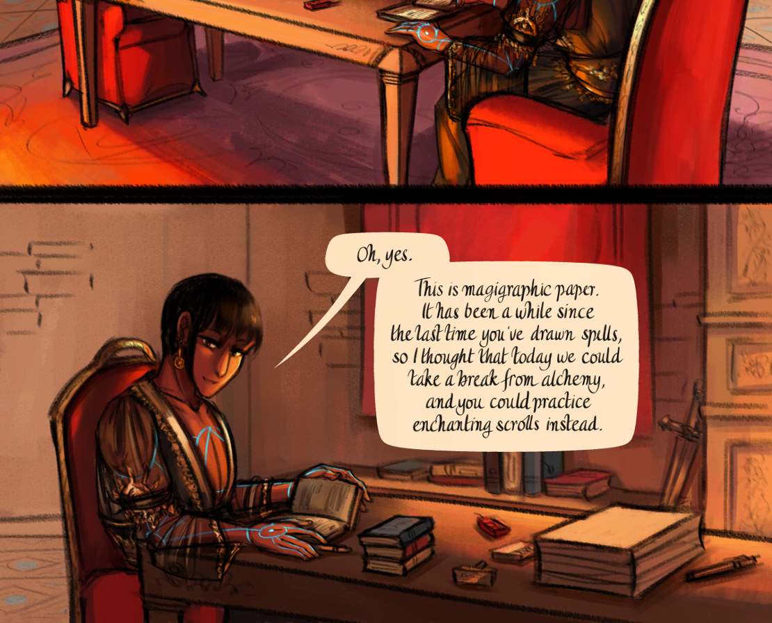 The Gifts of Darkness - Episode 17, Page 9: Chapter 17: Redrawing