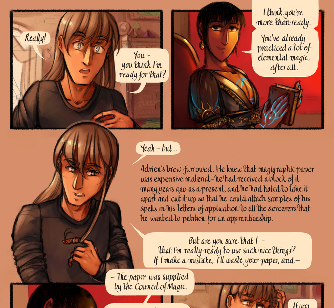 The Gifts of Darkness - Episode 17, Page 10: Chapter 17: Redrawing