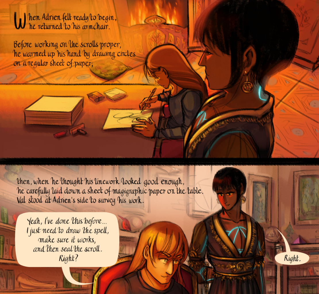 The Gifts of Darkness - Episode 17, Page 12: Chapter 17: Redrawing