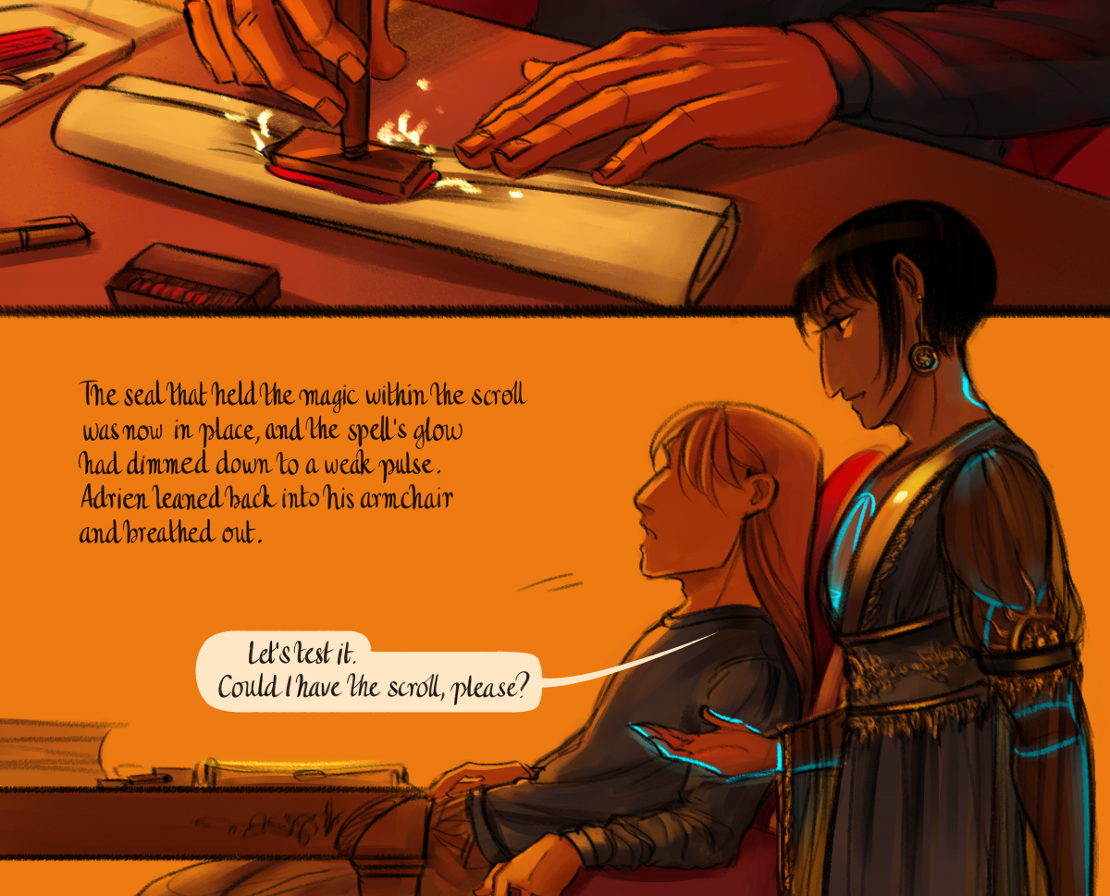 The Gifts of Darkness - Episode 17, Page 13: Chapter 17: Redrawing