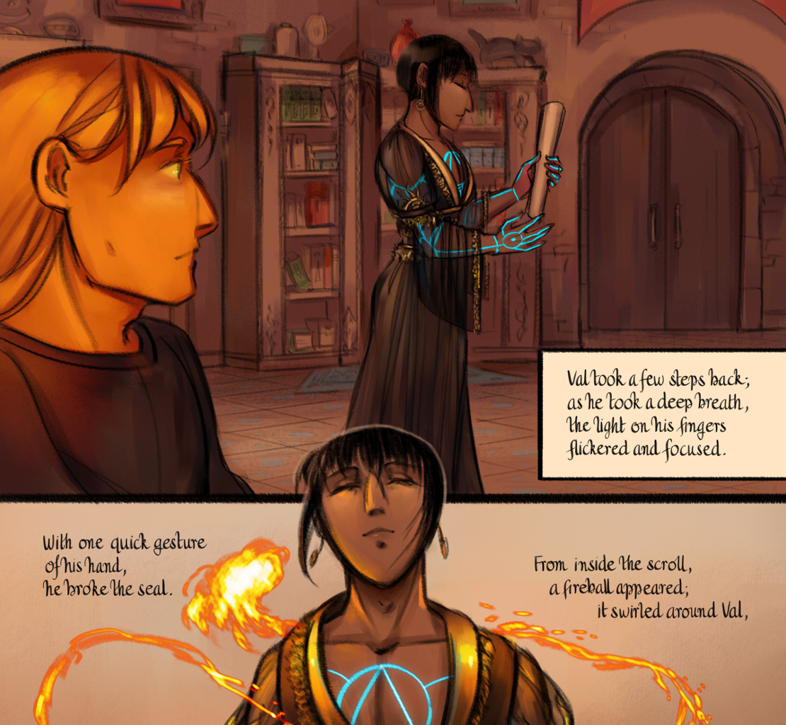 The Gifts of Darkness - Episode 17, Page 14: Chapter 17: Redrawing