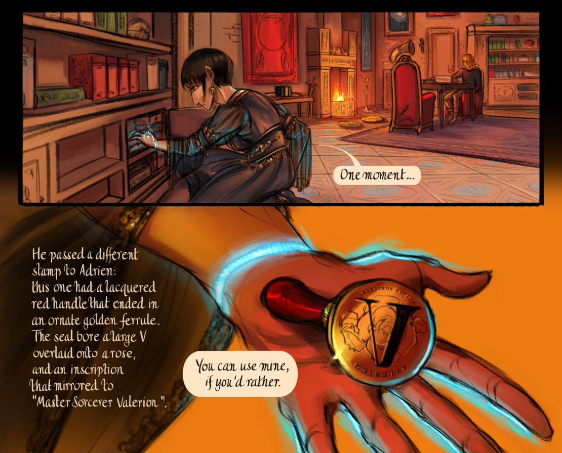 The Gifts of Darkness - Episode 17, Page 15: Chapter 17: Redrawing