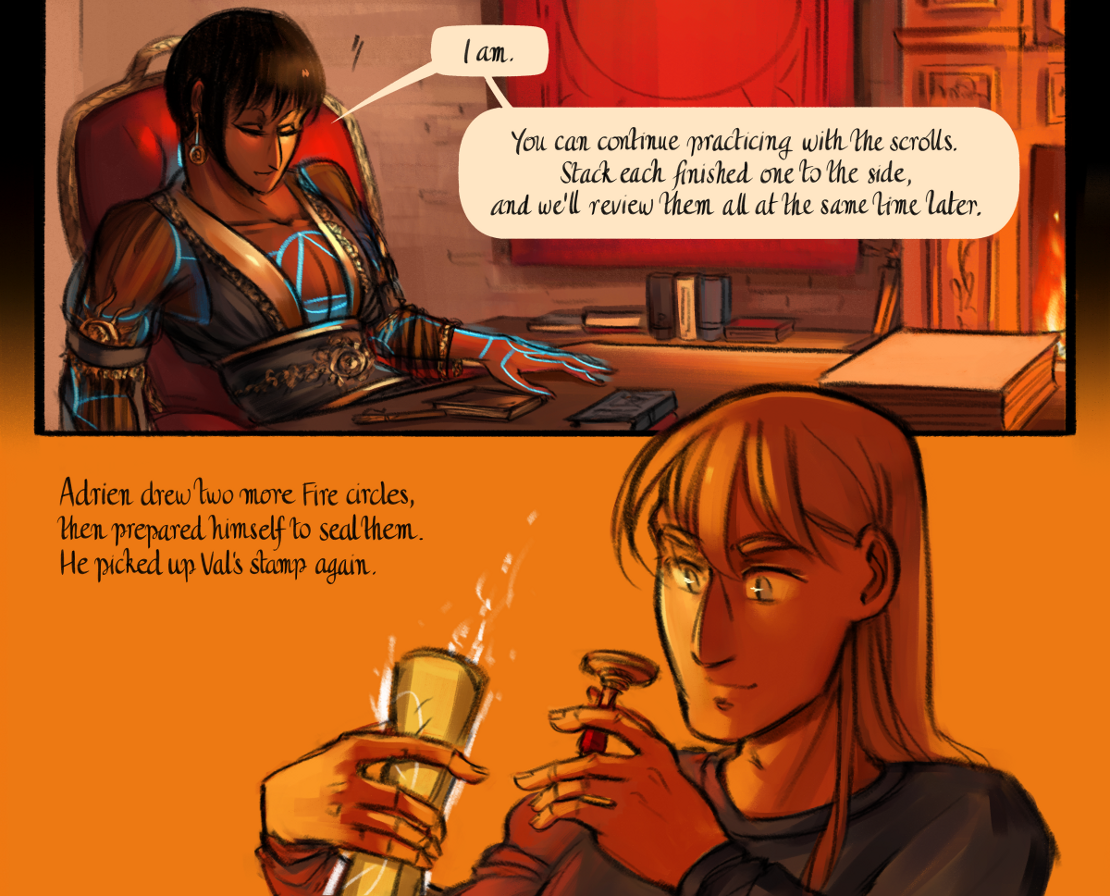 The Gifts of Darkness - Episode 17, Page 16: Chapter 17: Redrawing