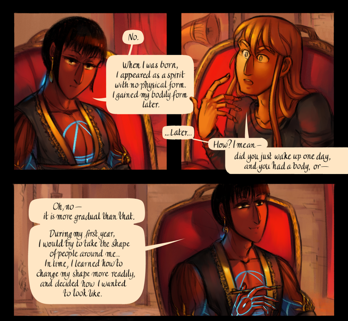 The Gifts of Darkness - Episode 17, Page 20: Chapter 17: Redrawing