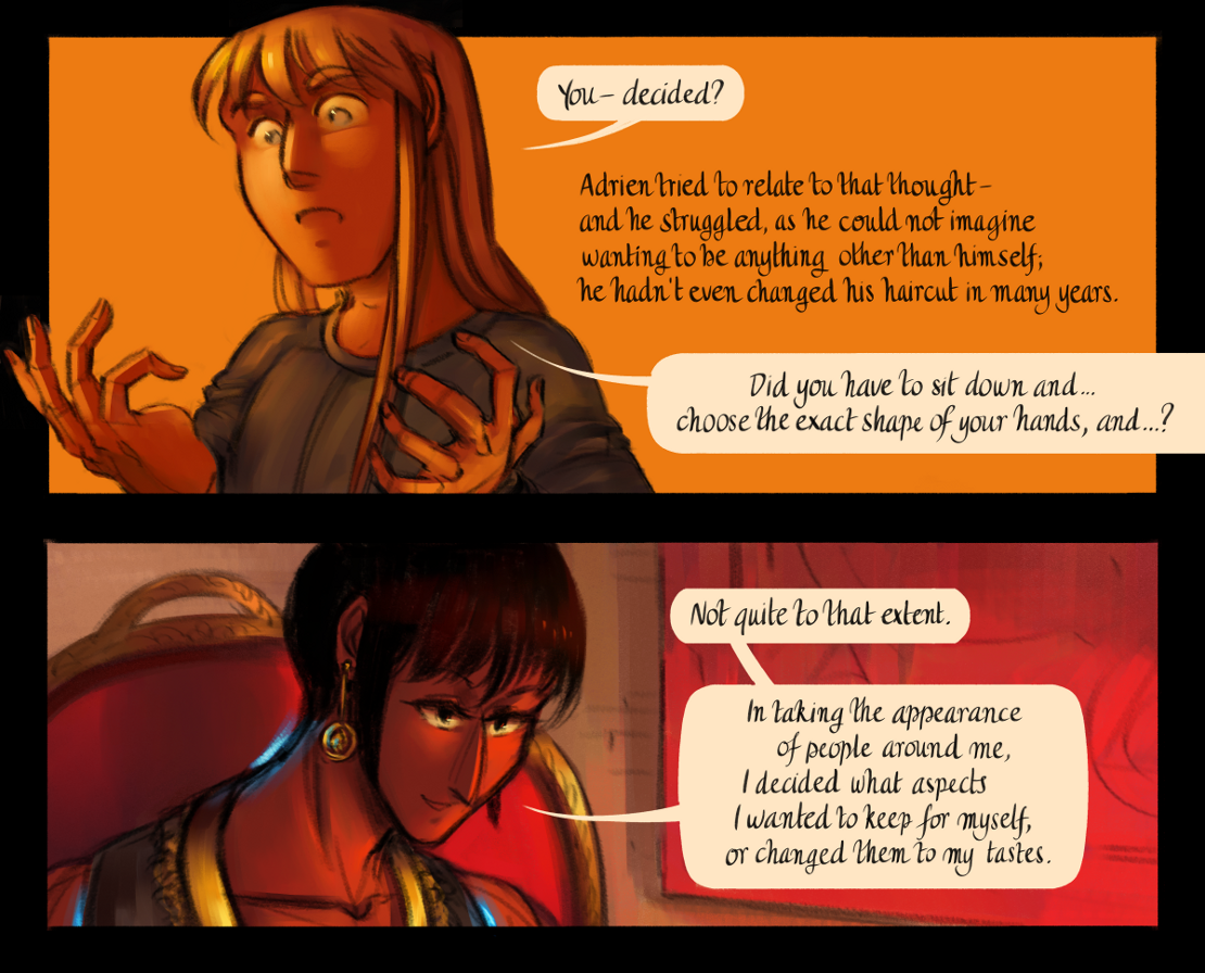 The Gifts of Darkness - Episode 17, Page 20: Chapter 17: Redrawing