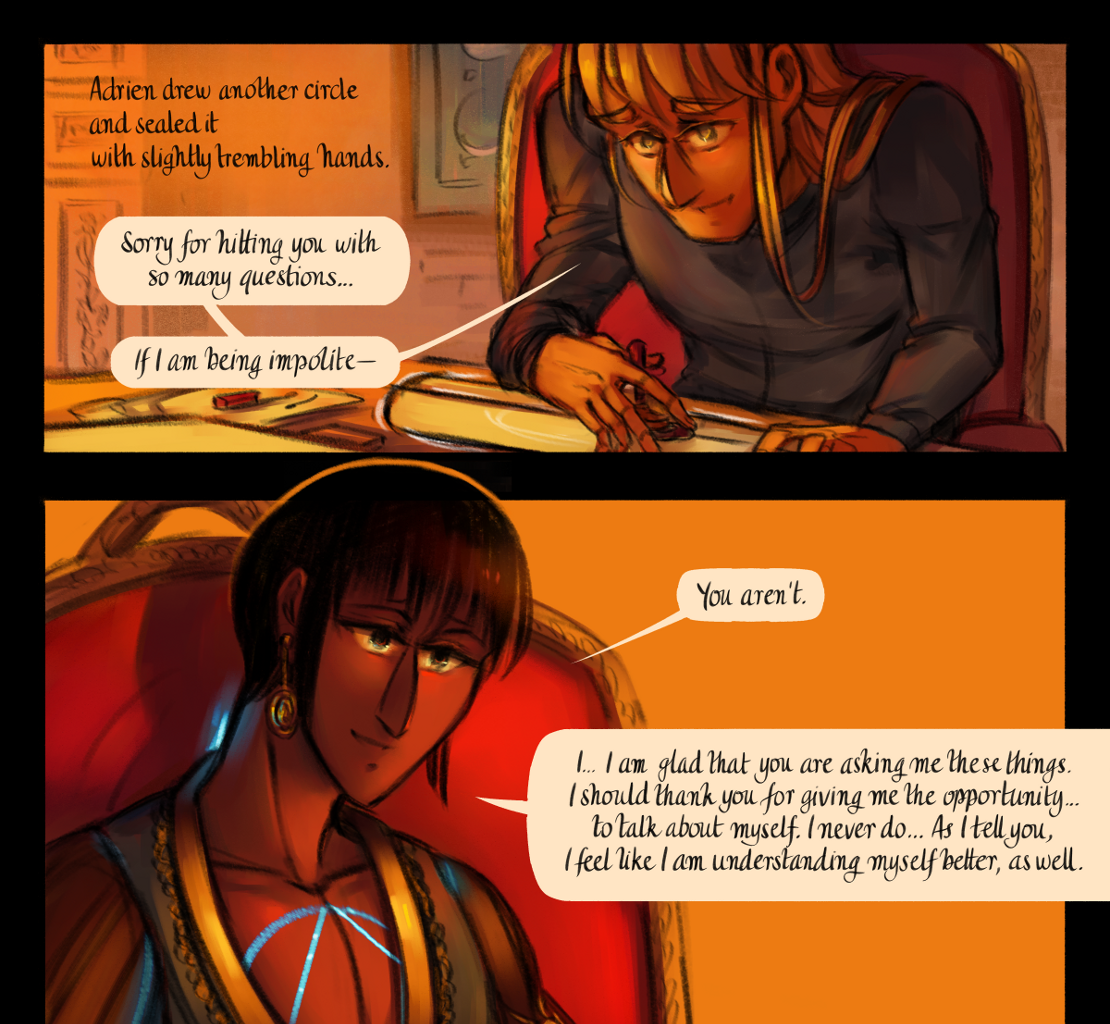 The Gifts of Darkness - Episode 17, Page 23: Chapter 17: Redrawing