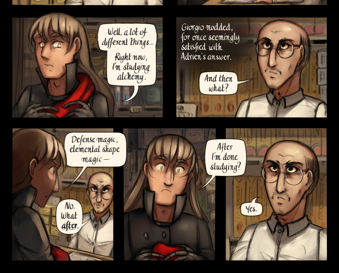 The Gifts of Darkness - Episode 18, Page 17: Chapter 18: Six months