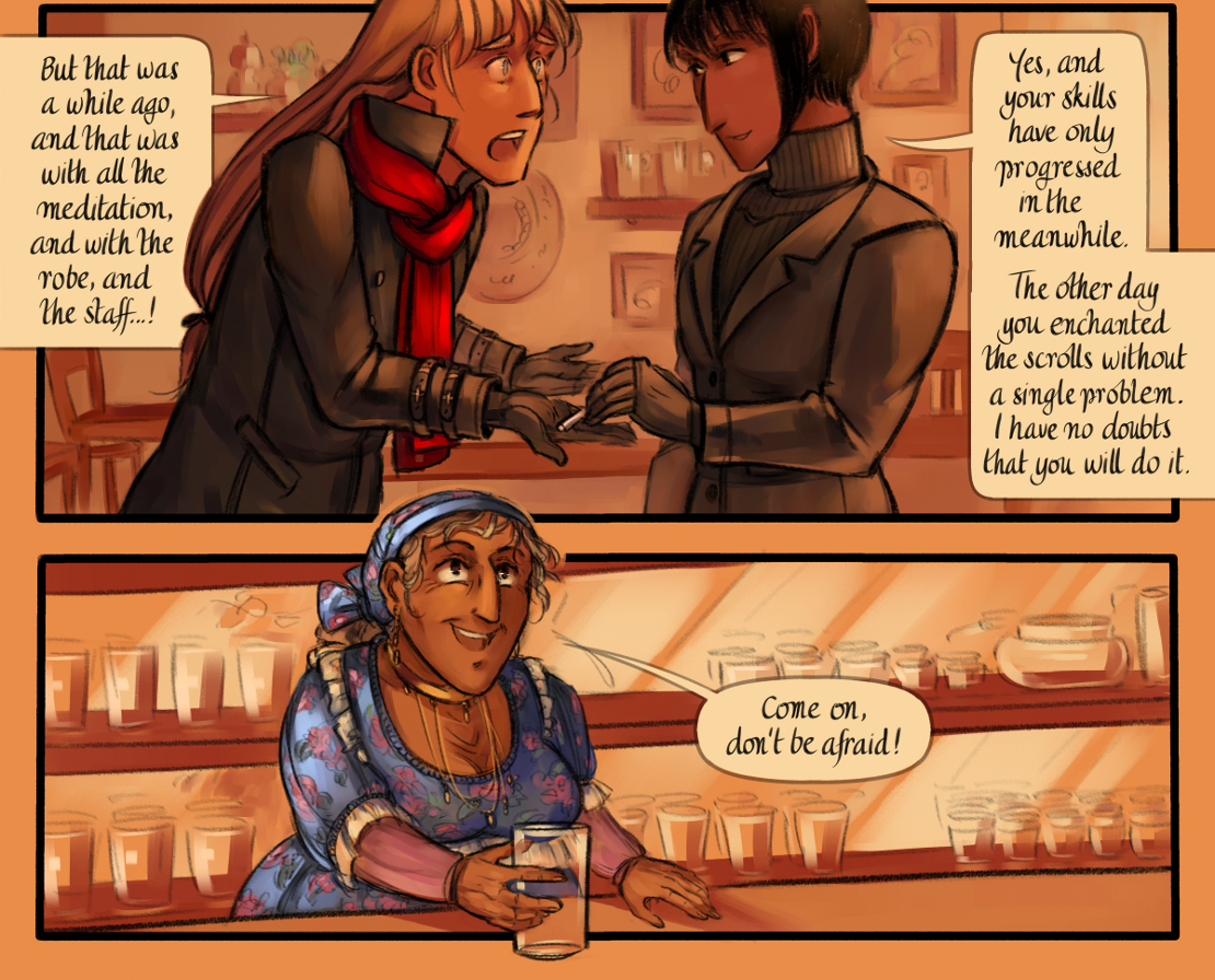 The Gifts of Darkness - Episode 18, Page 22: Chapter 18: Six months