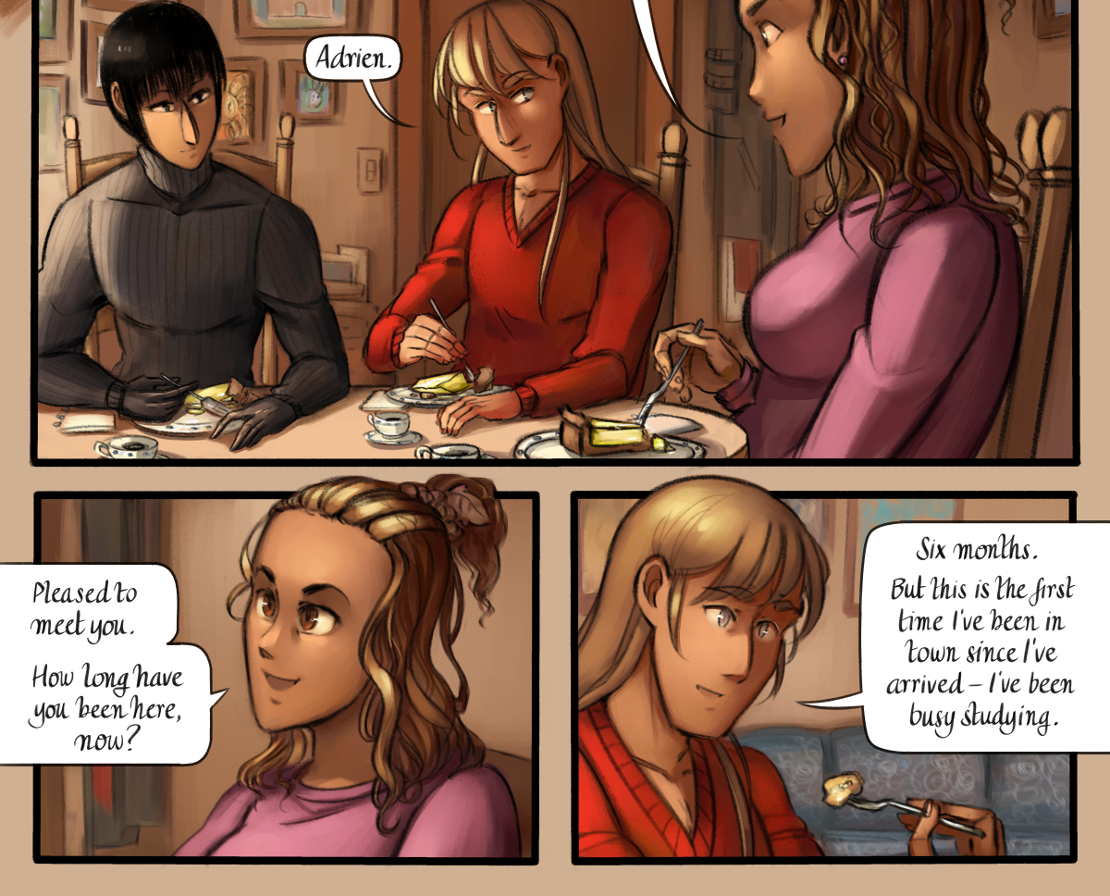 The Gifts of Darkness - Episode 18, Page 25: Chapter 18: Six months