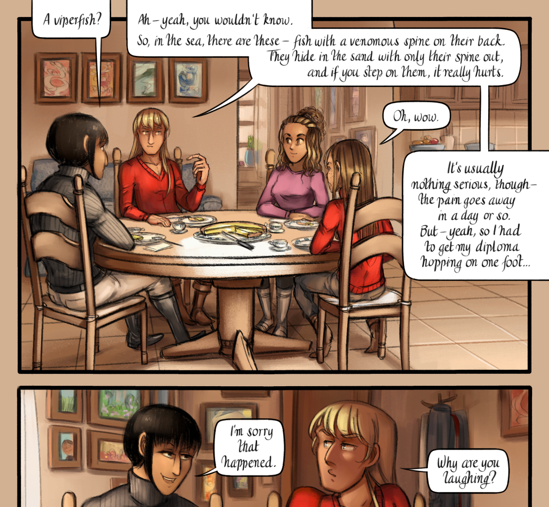 The Gifts of Darkness - Episode 18, Page 28: Chapter 18: Six months