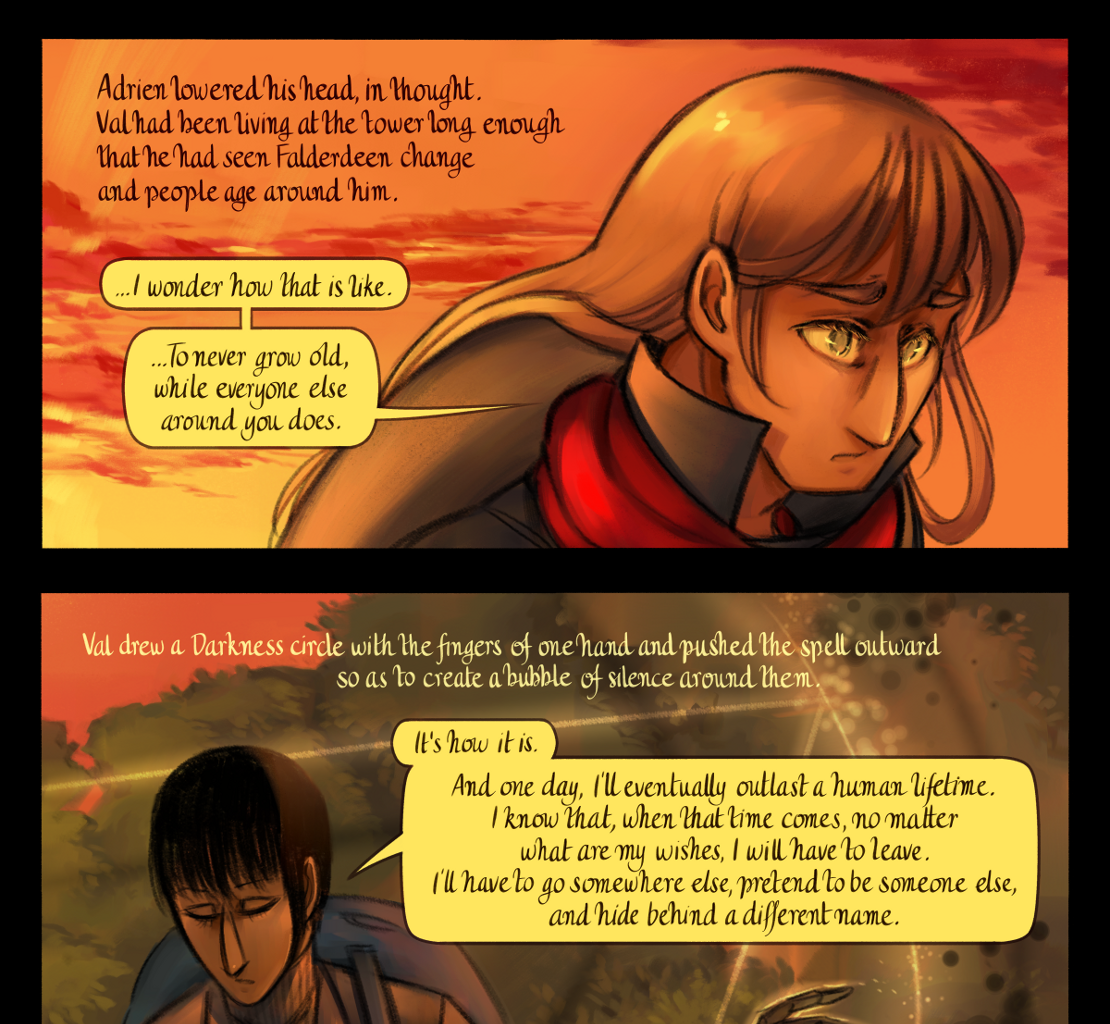 The Gifts of Darkness - Episode 18, Page 32: Chapter 18: Six months