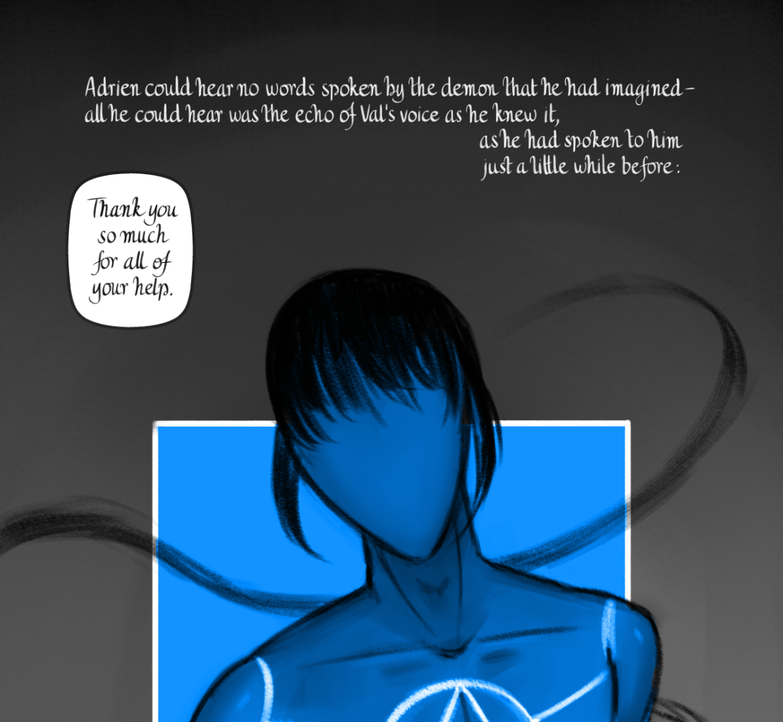 The Gifts of Darkness - Episode 18, Page 38: Chapter 18: Six months