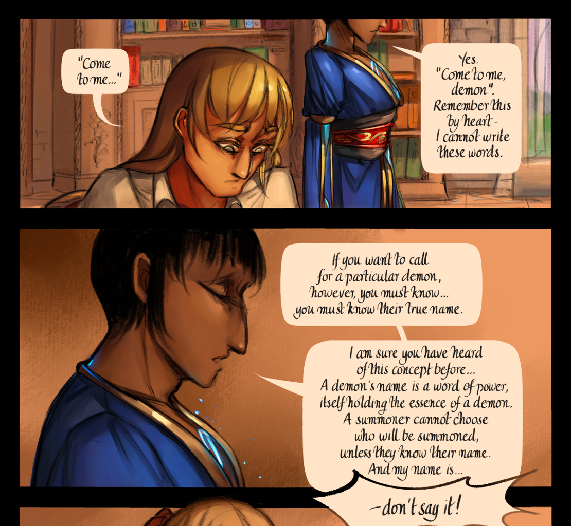 The Gifts of Darkness - Episode 21, Page 19: Chapter 21: The true name