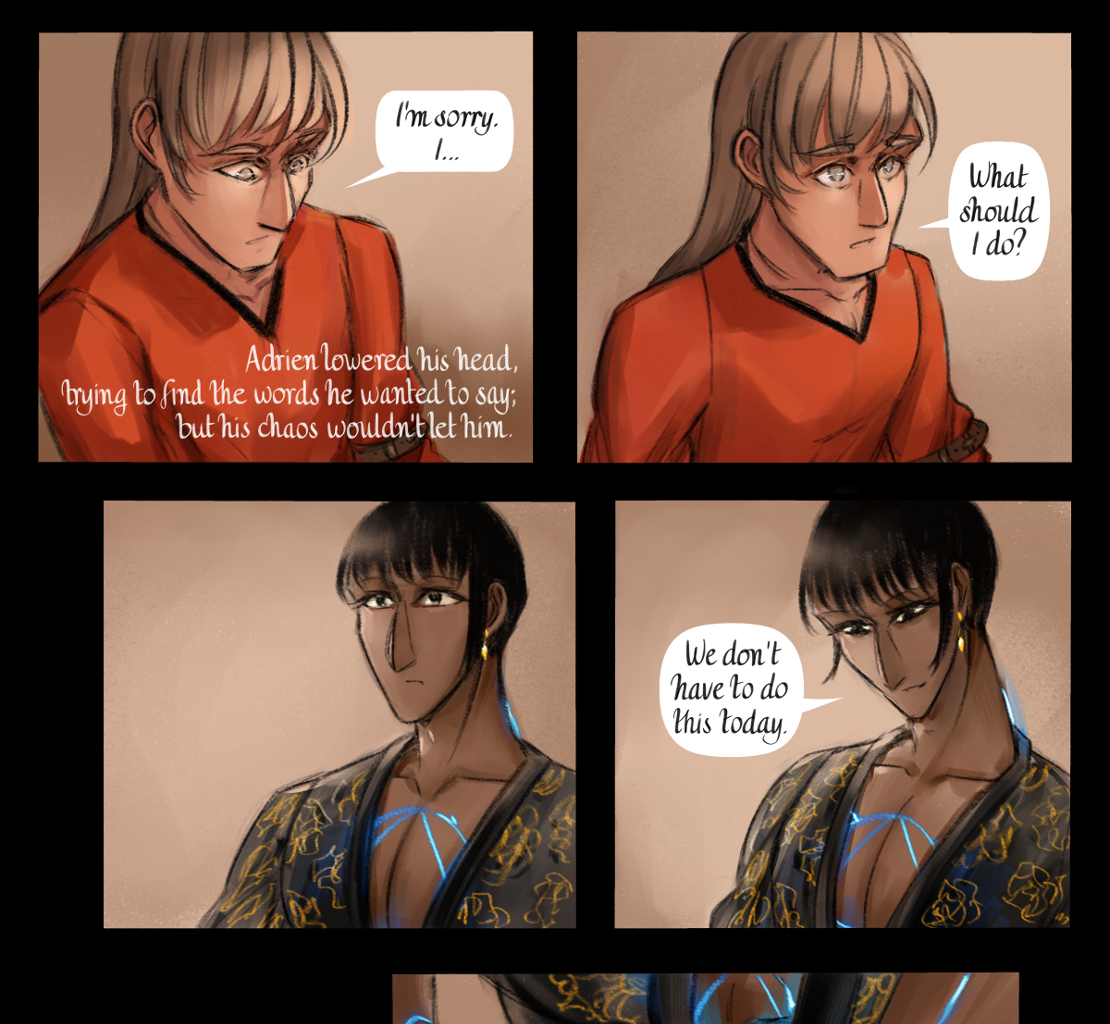 The Gifts of Darkness - Episode 24, Page 16: Chapter 24: We are here, now