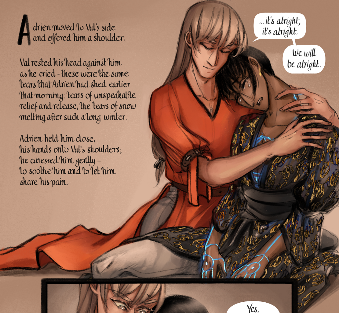 The Gifts of Darkness - Episode 24, Page 17: Chapter 24: We are here, now