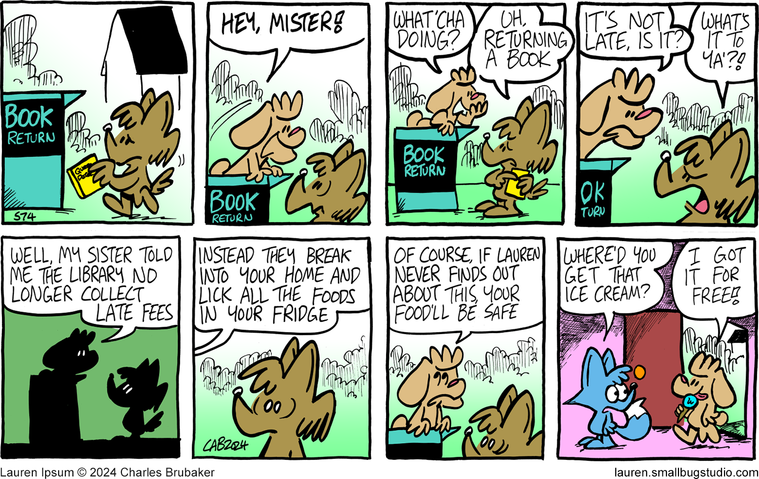 Lauren Ipsum - Episode 410, Page 1: sunday074