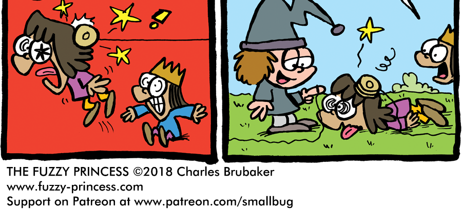 The Fuzzy Princess - Episode 229, Page 1: 2018-03-05-New Trick
