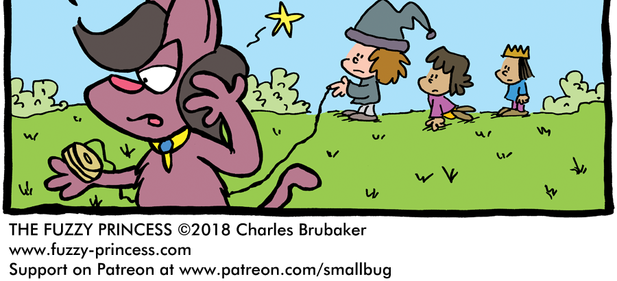 The Fuzzy Princess - Episode 230, Page 1: 2018-03-07-Unexpected Visitor