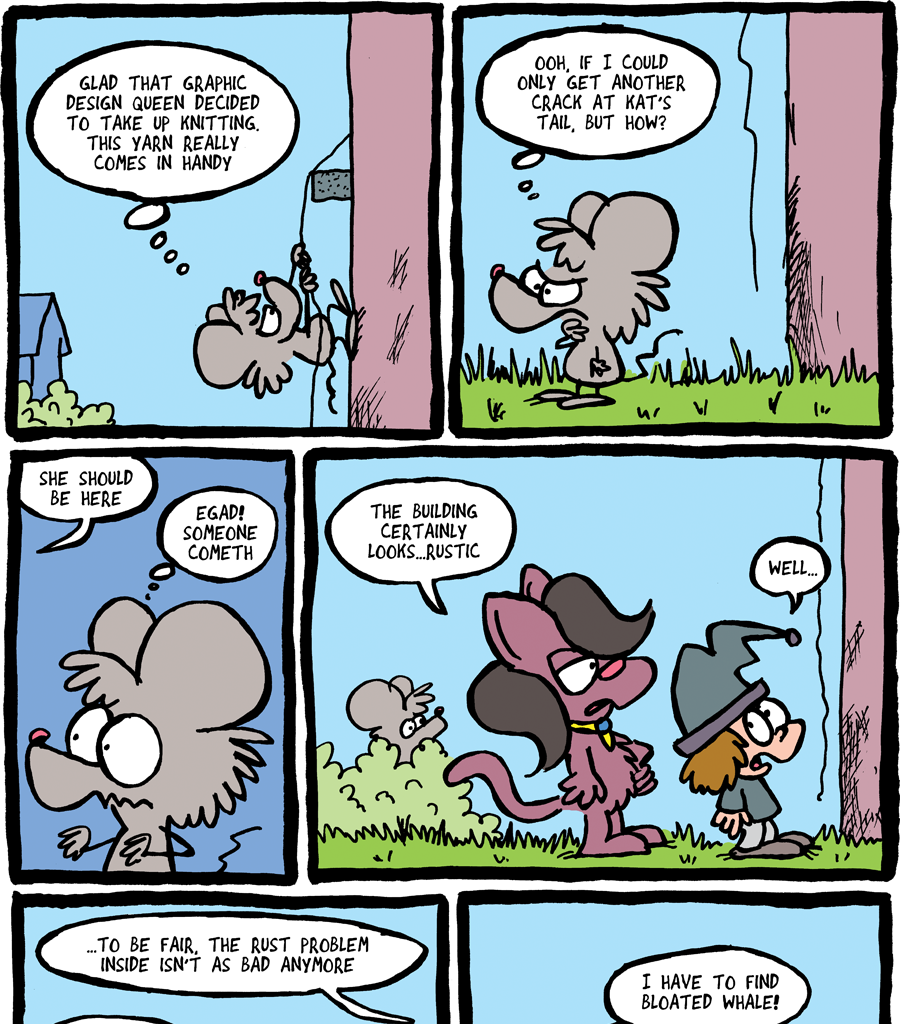 The Fuzzy Princess - Episode 233, Page 1: 2018-03-14-Yarn Escape