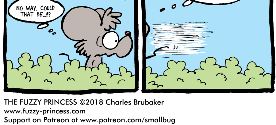 The Fuzzy Princess - Episode 233, Page 1: 2018-03-14-Yarn Escape