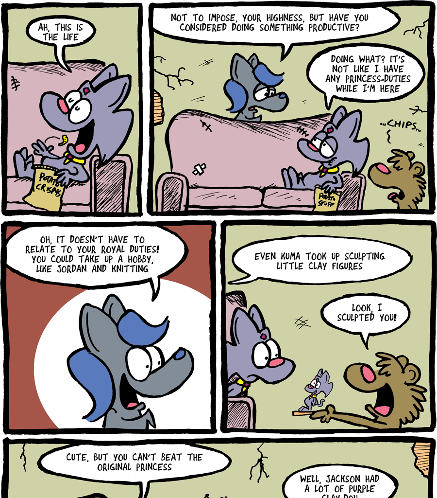 The Fuzzy Princess - Episode 234, Page 1: 2018-03-16-Hobbies