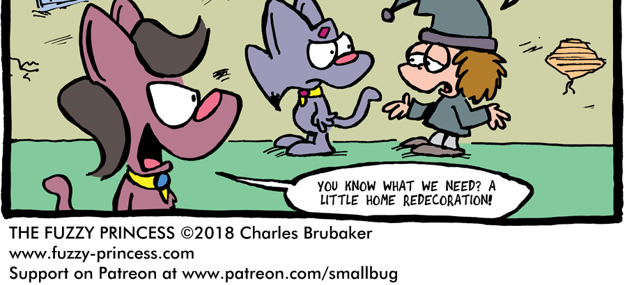 The Fuzzy Princess - Episode 237, Page 1: 2018-03-23-Big Mess