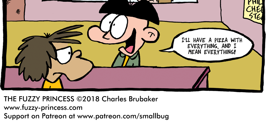 The Fuzzy Princess - Episode 246, Page 1: 2018-04-13-Food Tour