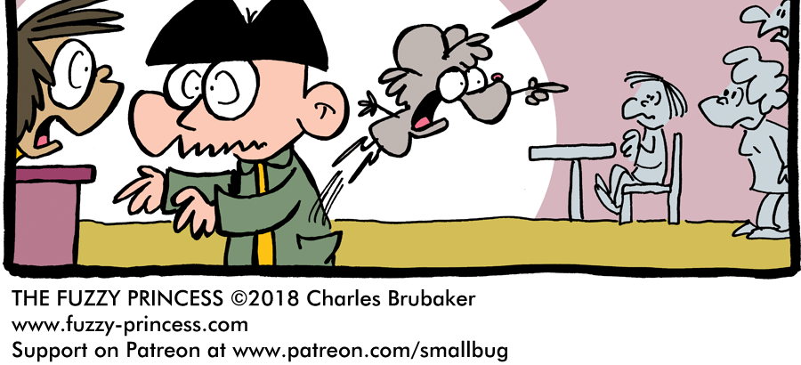 The Fuzzy Princess - Episode 247, Page 1: 2018-04-16-Sudden Shock