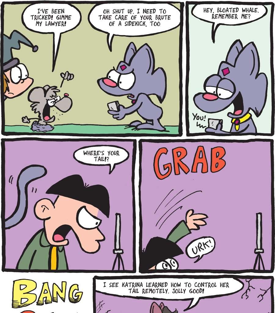 The Fuzzy Princess - Episode 260, Page 1: 2018-05-16-Slippery Tail