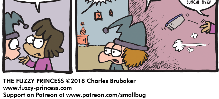 The Fuzzy Princess - Episode 268, Page 1: 2018-06-04-Handle the Excitement