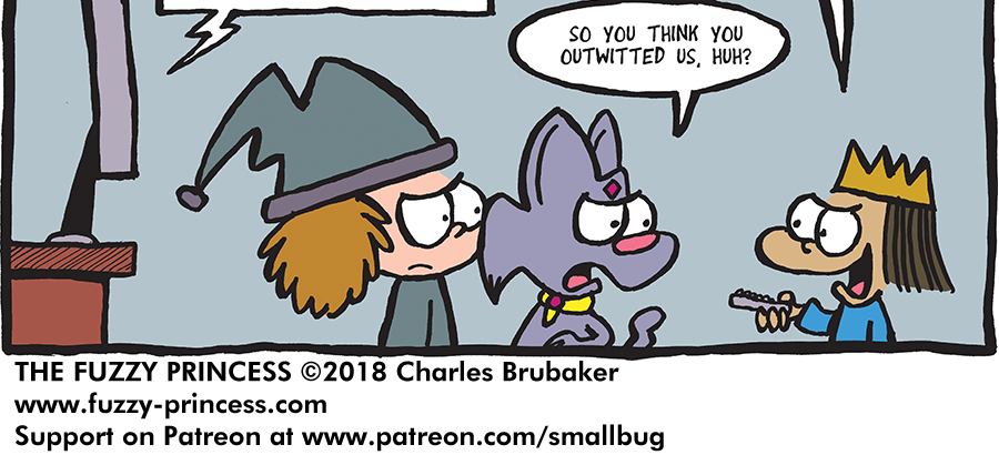 The Fuzzy Princess - Episode 276, Page 1: 2018-06-22-The Remote Rule