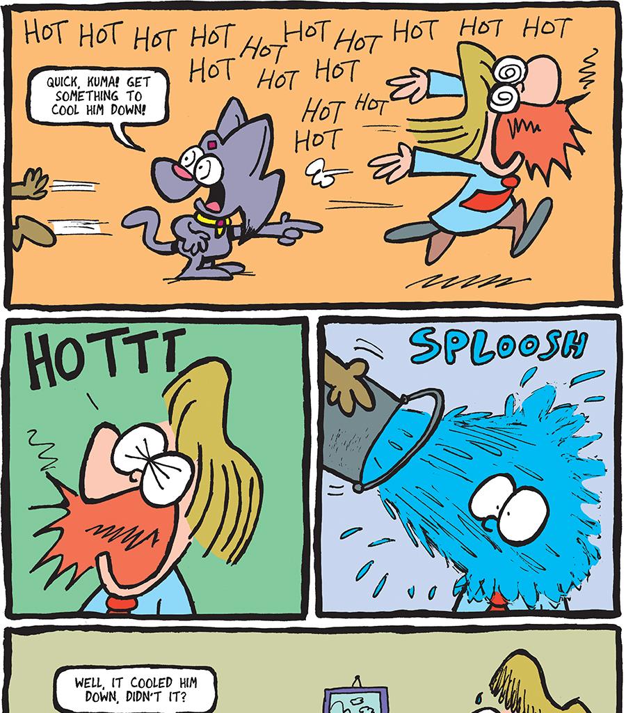 The Fuzzy Princess - Episode 300, Page 1: 2018-08-17-Big Splash