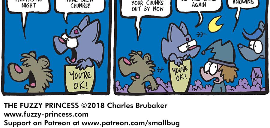 The Fuzzy Princess - Episode 327, Page 1: 2018-10-19-Searching