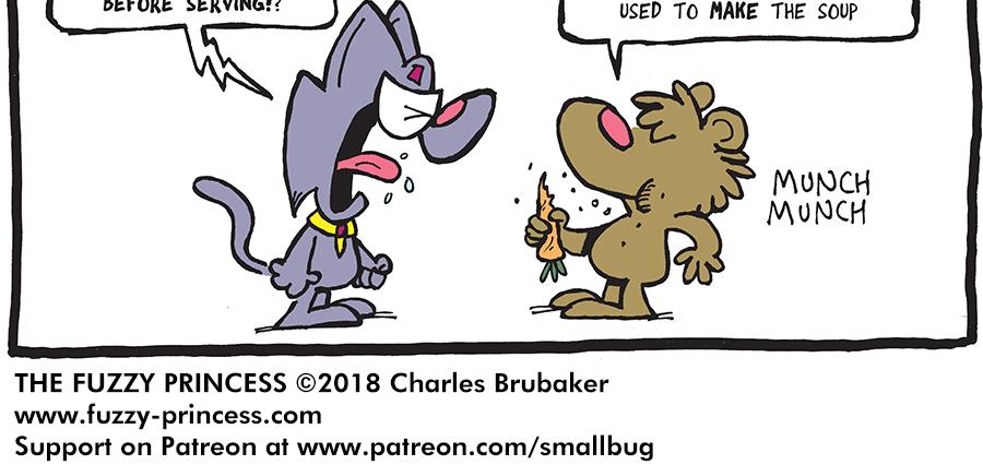 The Fuzzy Princess - Episode 330, Page 1: 2018-10-26-Good Food