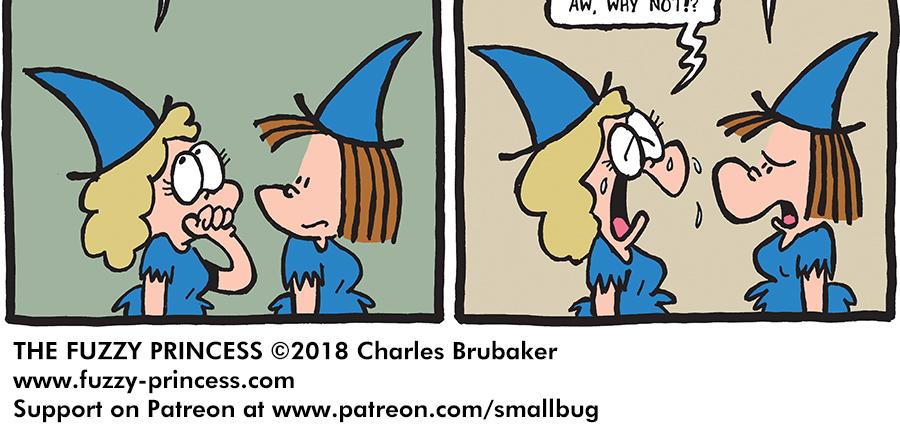 The Fuzzy Princess - Episode 333, Page 1: 2018-11-02-Peaceful Town