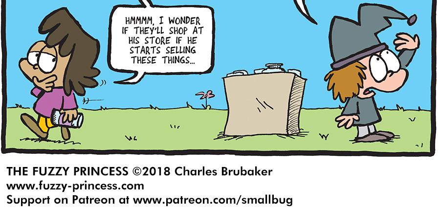 The Fuzzy Princess - Episode 335, Page 1: 2018-11-07-Fly Thru