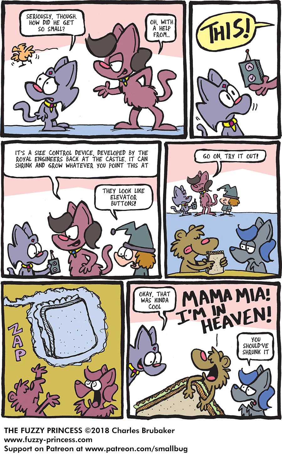 The Fuzzy Princess - Episode 353, Page 1: 2018-12-19-Big and Little