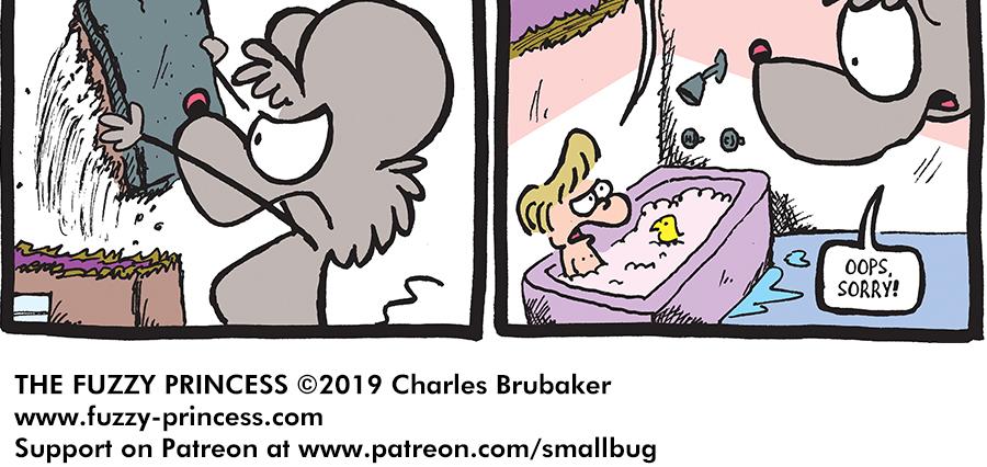 The Fuzzy Princess - Episode 363, Page 1: 2019-01-11-Big Hand for Krisa
