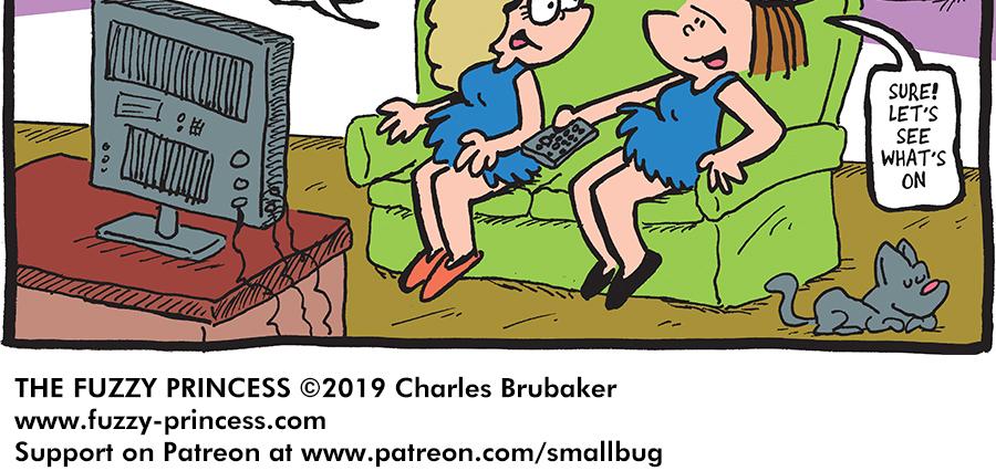 The Fuzzy Princess - Episode 366, Page 1: 2019-01-18-Magic