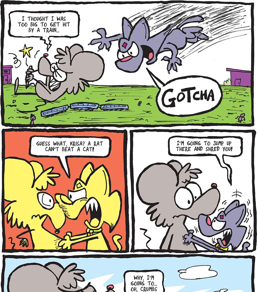 The Fuzzy Princess - Episode 374, Page 1: 2019-02-06-Rat Can't Beat a Cat