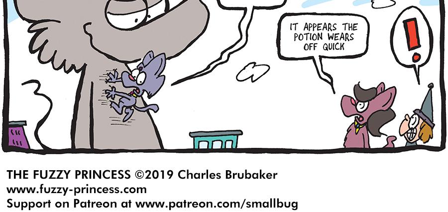 The Fuzzy Princess - Episode 374, Page 1: 2019-02-06-Rat Can't Beat a Cat