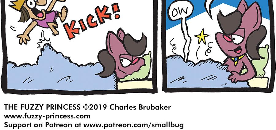 The Fuzzy Princess - Episode 385, Page 1: 2019-03-04-Let-Me-Sleep-Child